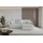 altdecor Ecksofa Samt mit Schlaffunktion 2-Sitzer Grau