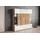 INOSIGN Highboard »Kenia«, (1 St.), Modernes Highboard, mit Glastüren, Breite 135 cm, weiß