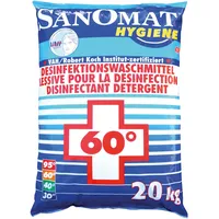 Sanomat Hygiene Desinfektionswaschmittel 20 kg – VAH & RKI-zertifiziertes Vollwaschmittel Pulver – Wäschedesinfektion ab 60°C - phosphatfrei
