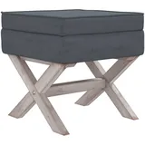 vidaXL Hocker mit Stauraum 45 x 45 x 49 cm Dunkelgrau