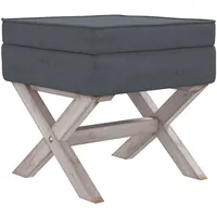 vidaXL Hocker mit Stauraum 45 x 45 x 49 cm Dunkelgrau