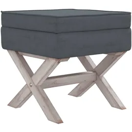 vidaXL Hocker mit Stauraum 45 x 45 x 49 cm Dunkelgrau