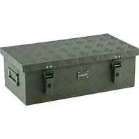AluBox Riffelblech Alukiste 1.5mm Stärke 36 Liter olivgrün