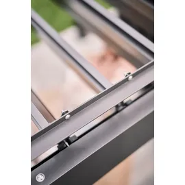 Biohort Pergola 3 x 3 m Dunkelgrau/Silber-metallic
