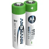 Ansmann Dect NiMH Akku Mignon AA 800 mAh 2 St.