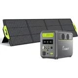 FOSSiBOT F1200 Solargenerator mit 200W Solarpanel, 1200W Tragbare Powerstation 1024Wh LiFePO4 with AC Ausgabe, 13 Steckdosen Mobiler Stromspeicher für Outdoor,Camping im Wohnmobil Backup