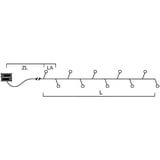 Konstsmide 3731-100 Micro-Lichterkette Außen batteriebetrieben Anzahl Leuchtmittel 480 LED Lichterkette / für (IP44) / 4xD 1.5V (exkl.) / mit Lichtsensor, und Timer / Dioden / schwarzes Kabel, batteriebetr.