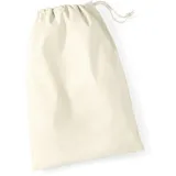 Westford Mill Baumwoll Utensilien Beutel Sportbeutel W115 natural XS (14 x 20 cm)