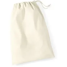 Westford Mill Baumwoll Utensilien Beutel Sportbeutel W115 natural XS (14 x 20 cm)
