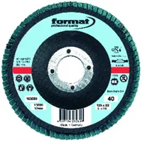 FORMAT Schleifmopteller mit Kunstharzbindung gewölbt 125mm K60