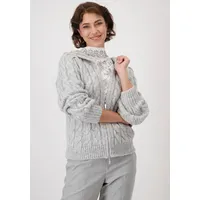 Monari Strickjacke mit Kapuze Offwhite, 44