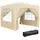 Outsunny Faltpavillon 3 x 3 m inkl. 4 Seitenteile Beige