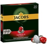 Jacobs Lungo Classico, Intensität 6 von 12, 20 Kapseln für 20 Getränke