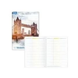 häfft® verlag Vokabelheft 3-spaltig Lineatur 53 liniert DIN A5 ohne Rand, 64 Blatt, 1 St.
