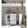 HBZ Sideboard 135 x 86 x 38 cm Weiß / Eiche Artisan