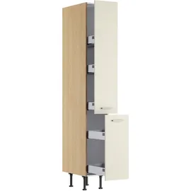 kochstation Apothekerschrank KS-Lucy 30 x 58,1 x 211,8 cm Beige