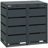 MBOX24 Mülltonnenbox MBOX24 Classic Mülltonnenbox für 120L aus verzinktem Stahl