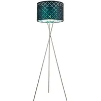 GLOBO Stoff Steh Lampe dimmbar Dekor Fernbedienung Fluter grau
