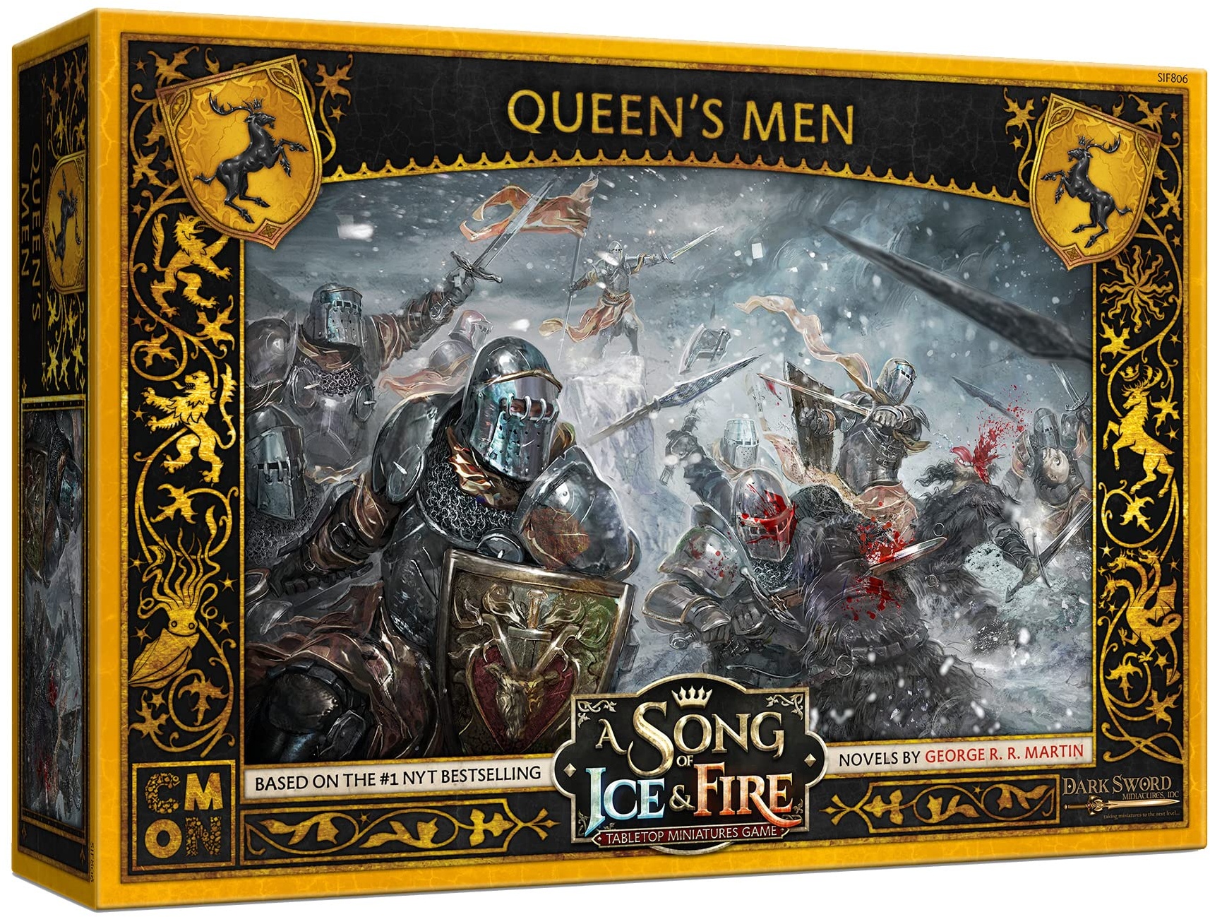CMON A Song of Ice and Fire Tabletop Miniatures Game – Baratheon Queen's Men Expansion Set, Strategy Game for Teens and Adults, Ages 14 and up, 2+ Players, Average Playtime 45-60 Minutes, Made by