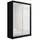 altdecor Kleiderschrank 120 x 215 x 61 cm Schwarz/Weiß