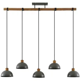 LINDBY Durbis 5-flg. 25 W 149 cm Holz grau
