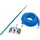 vidaXL Pool-Bodensauger blau 1,45 m