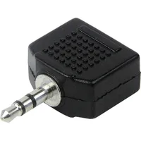 Schwaiger KHA4080 533 Kabeladapter 3,5 3,5 + 3,5 Schwarz