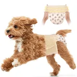 Hundewindeln für Weibchen, Einwegwindeln für Hündinnen mit dehnbarer Taille, Pull-Up-Welpenwickel für Hunde in Hitzeperiode, super saugfähig, auslaufsicher, Hundewindel für Hunde, 10 Stück (S)
