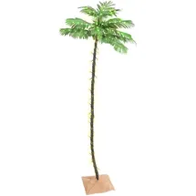 vidaXL Künstliche Palme mit 192 LEDs Warmweiß 300 cm