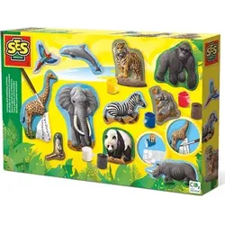Safari Tiere,  Gips gießen Kreativset