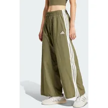 adidas Essentials 3-Streifen Lifestyle Woven Parachute Hose Braun/Olive Strata S