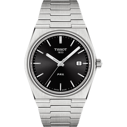 Tissot T-Classic PRX Quarz 40mm Sonderangebot T137.410.11.051.00 - Sonnenschliff,schwarz,edelstahlfarben,grau - 40mm