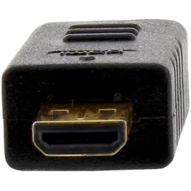 InLine HDMI-Kabel A an D 0,3 m Schwarz/Gold