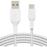 Belkin Boost Charge USB-C Geflochtenes Kabel 1 Meter Weiẞ