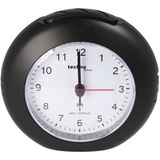 Technoline WT 757 Funkwecker schwarz mit Leuchtzeigern, Licht und Weckfunktion Snooze inkl. Batterie