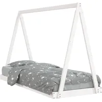 vidaXL Kinderbett vidaXL 80 x 200 cm Kiefer massiv weiß
