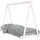 vidaXL Kinderbett vidaXL 80 x 200 cm Kiefer massiv weiß