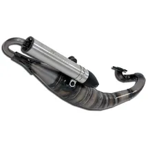 GIANNELLI Rekord Auspuffanlage für Scooter Nitro 50/Aerox 50 Grau/Silber