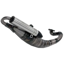 GIANNELLI Rekord Auspuffanlage für Scooter Nitro 50/Aerox 50 Grau/Silber
