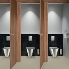 Delabie WC-Bürstengarnitur Wandmontage Silber