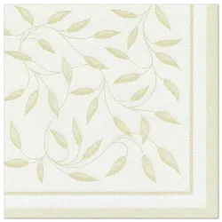 PAPSTAR 50 Servietten "ROYAL Collection" 1/4-Falz 40 cm x 40 cm champagner "Mediterran"