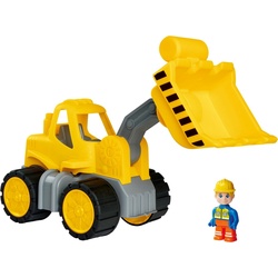 BIG Spielzeug-Radlader Power-Worker Radlader + Figur, Made in Germany gelb