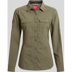 Craghoppers Damen NosiLife Adventure III Langarmbluse - 36 - Wild Olive
