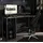 Hti-Living Gamer Schreibtisch Schwarz/Silber