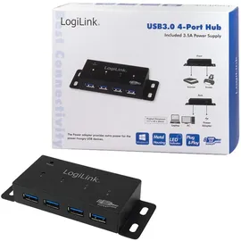 Logilink USB 3.0 Hub 4-Port Metall