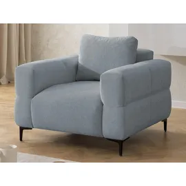 s-style möbel Couch Strukturstoff 2-Sitzer + 1-Sitzer Grau