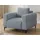 s-style möbel Couch Strukturstoff 2-Sitzer + 1-Sitzer Grau