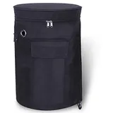 luxuskollektion Gasflesabdeckung 25 x 52 cm Schwarz