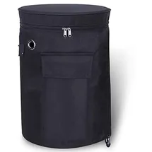 luxuskollektion Gasflesabdeckung 25 x 52 cm Schwarz