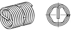 Gewindeeinsatz R 88346 FormB-SR BM 5x 10 A 2 25 Stück AMECOIL